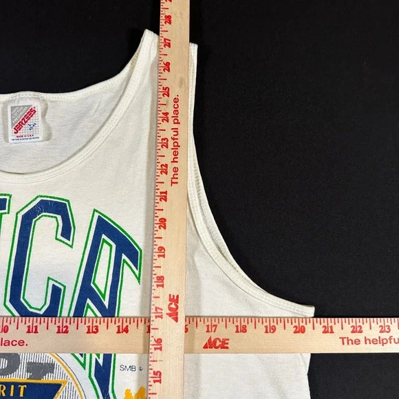 Vtg YMCA‎ Tank Top Jerzees L 90s Portland Maine Spirit Mind Body USA Made Logo